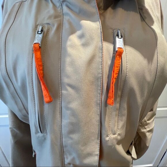 Rossignol JC De Castelbajac Women's Size M Ski Jacket Tan Mock Neck Pockets - Picture 8 of 16